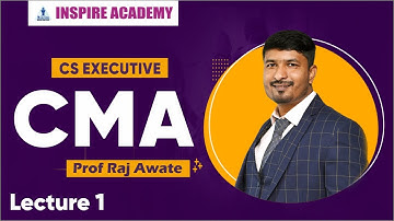 Corporate and management accounting lecture 1 I CS Executive June 22 I Raj awate