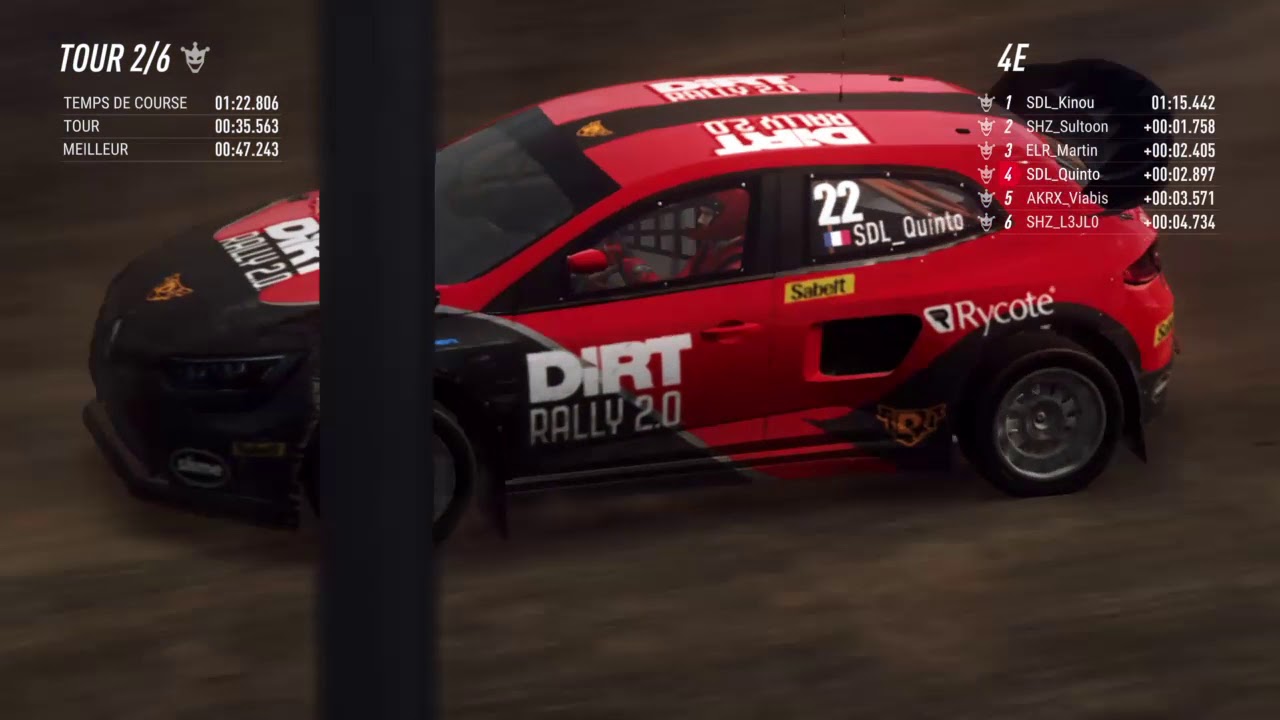 DiRT Rally 2.0_Finale Manche 11 Yas Marina chmpt SDL/AKRX YouTube