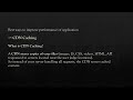 Application performance with CDN