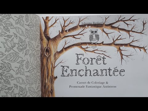 Draw a tree / Dessinez un arbre - Derwent Inktense - ENCHANTED FOREST - HOW TO DRAW INKY WONDERLANDS