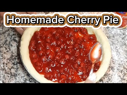 Homemade Cherry Pie Recipe with a Crispy Crust Top