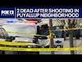 2 dead after domestic violence shooting spills into Puyallup neighborhood