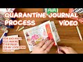 Process for my quarantine journal my lockdown project  creative journaling on daily pages