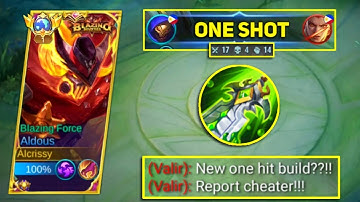 ALDOUS NEW ONE SHOT BUILD 2023! HIGH DAMAGE EASY BURST ON HEROES! ALDOUS BEST BUILD 2023 - MLBB
