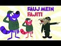 Fauj Mein Fajiti Ep - 2 - Pyaar Mohabbat Happy Lucky - Funny Hindi Cartoon Show - Zee Kids