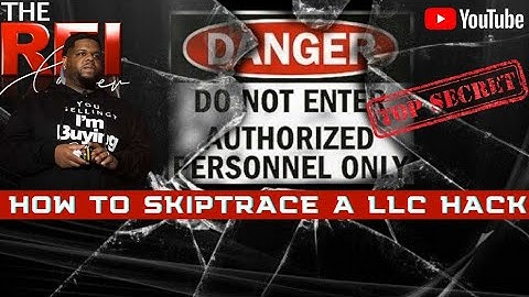 How to skip Trace  A LLC | Virtual wholesaling Real Estate