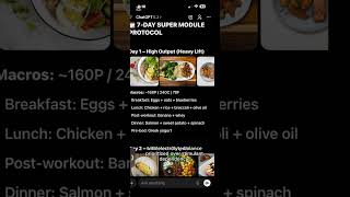 Super module dietary matrix