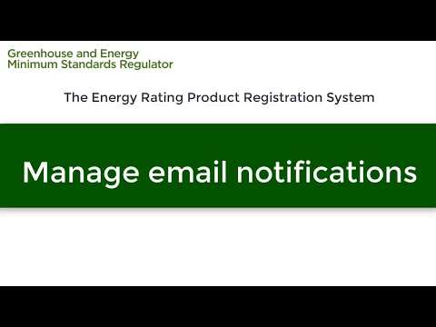 Manage Email Notifications