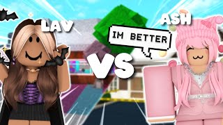 Cursed House Build Battle Vs Ashleia Roblox Bloxburg