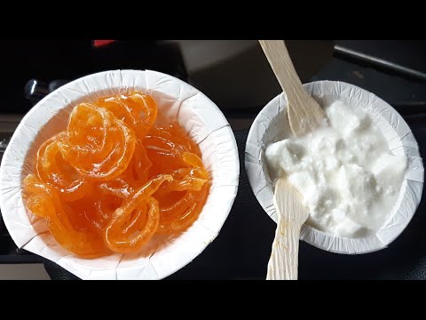 Dahi jalebi morning breakfast at motimahal Lucknow | yummy jalebi| charbagh ride|