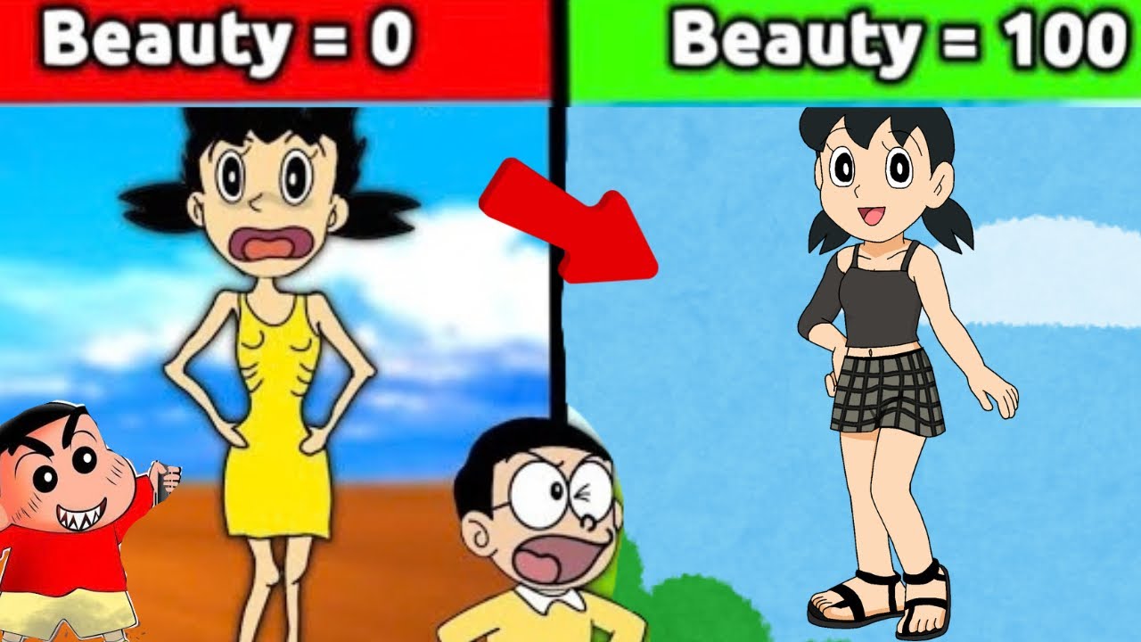Shinchan and Nobita Made Funniest Shizuka 😰| Funny Game Roblox