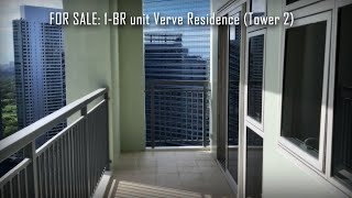 SALE: 1 Bedroom condo bare unit at Verve Residence 2 High Street, BGC