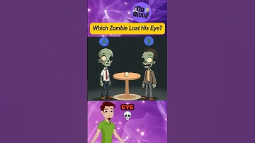 Which zombie lost his eye? #riddleoftheday #thinkfast #zombie #riddle #riddlechallenge #trivia