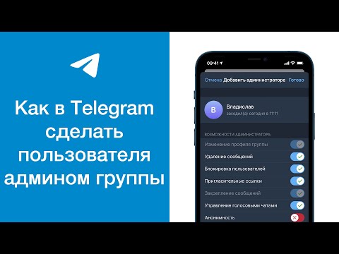 Как в Telegram сделать пользователя админом группы