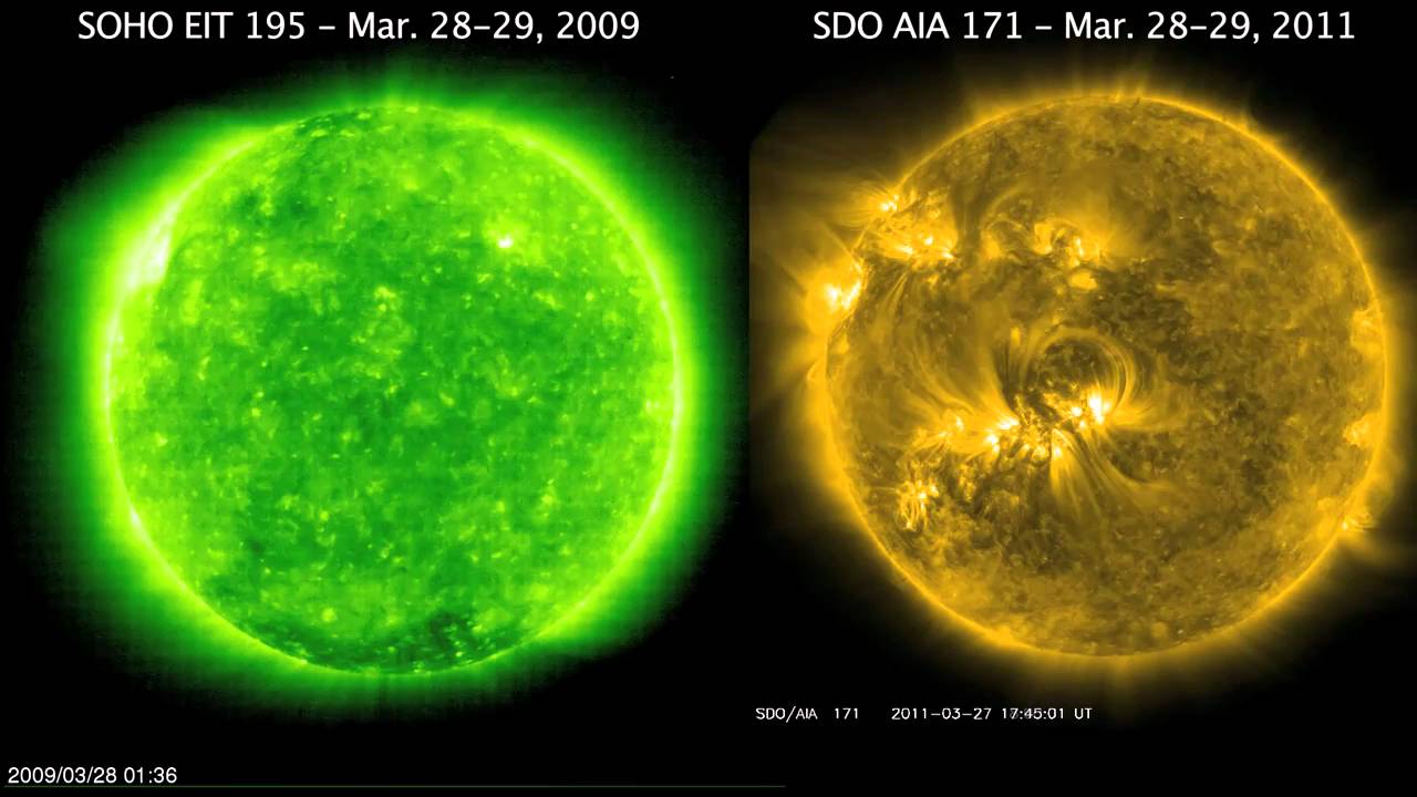 Then and Now: The Quiet and Active EUV Sun - YouTube