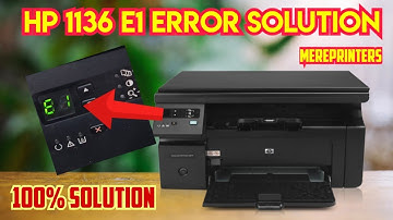 hp m1136 e1 error | hp laserjet m1136 mfp e1 error solution | hp m1136 e1 error fix #video #hp #yt
