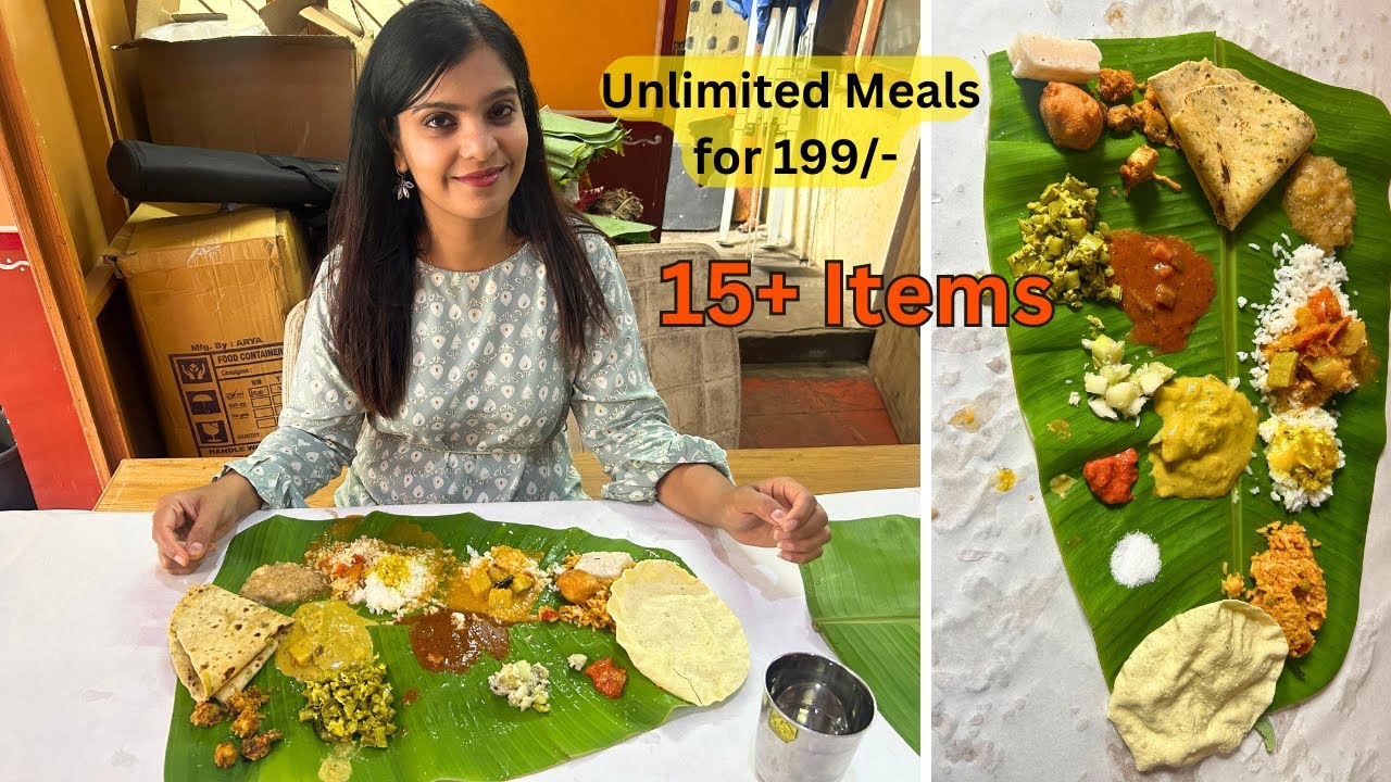 Unlimited Meals for just 199/ Bangalore Brahmana Prasadam Street