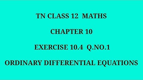 TN class 12 maths chapter 10 exercise 10.4 question number 1