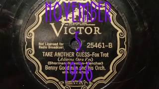 78rpm: Take Another Guess - Benny Goodman &amp; his Orchestra with Ella Fitzgerald, 1936 - Victor 25461