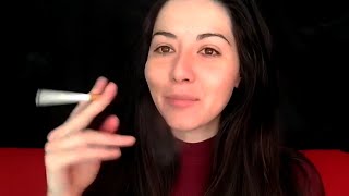 Girl Smoking Cigarettes