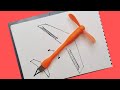 Watch And Learn: Drawing A Propeller Plane Using A Usb Fan!