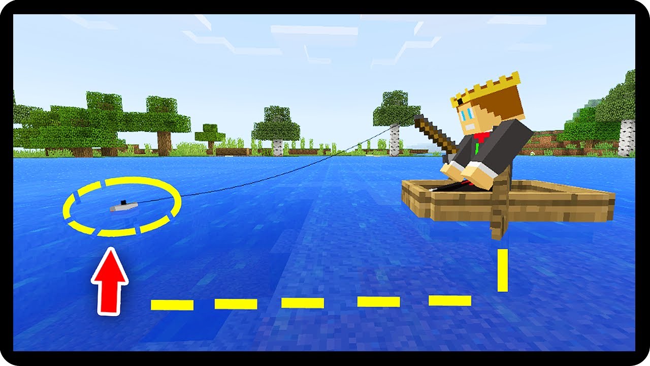 VOCÊ NÃO VAI ACREDITAR NO QUE EU PESQUEI NESSE RIO !! (MINECRAFT) - YouTube