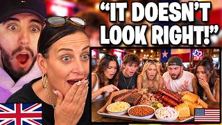 British Mum Reacts to Europeans FINALLY Experience REAL American Food...