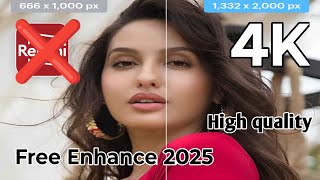 I Found FREE AI Image UPSCALER... TRY THIS! krea ai free Photo Enhancer 2025. High quality Photo