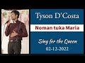 Tyson dcosta  noman tuka maria sing for the queen contest  hligoa