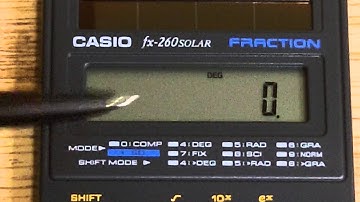 Casio FX 260 Calculator Set Up