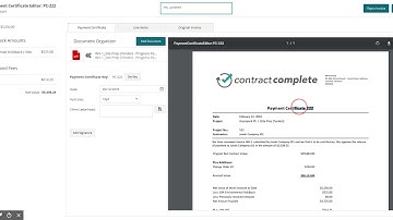ContractComplete Tutorial: Payment Certificates