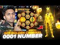 Got Golden Criminal 0001 Number 😱 Garena Free Fire