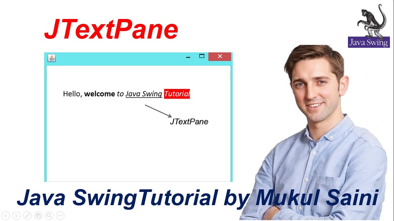 #52 Java Swing Tutorial | Jtextpane In Java