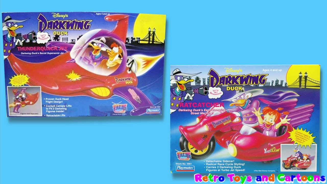 Darkwing Duck Thunderquack Jet Ratcatcher Playmates Commercial Retro
