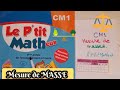 Mesure de la MASSE :CM1 (Le p'tit matheux) ⚖️