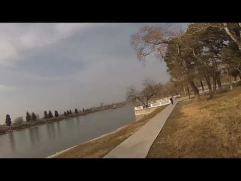 რუსთავის პარკი და ტბა with racing drone