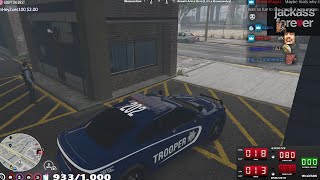 Mendoza Finds Offline AJ Hunter Sleeping On The Job (NOPIXEL GTA RP)