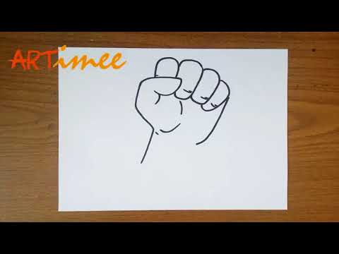Easy step to Draw a Fist
