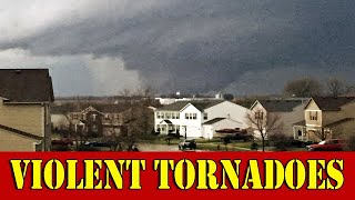 OMG!! Massive tornadoes slam the Midwest overnight