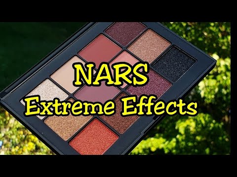 Swatches Nars Extreme Effects Eyeshadow Palette Youtube