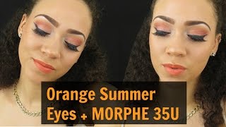 Orange Summer Eyes + Morphe 35u Palette