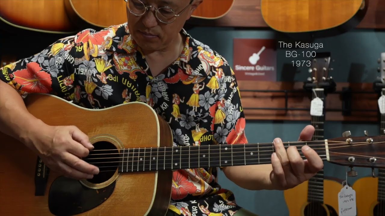 超希少 The Kasuga アコースティックギター BG-100 ヴィンテージ The Kasuga BG-100 1973年製 – Sincere Guitars