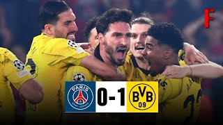 PSG vs Dortmund (0-1) Highlights: Hummels Goal, Mbappe & Vitinha Woodwork