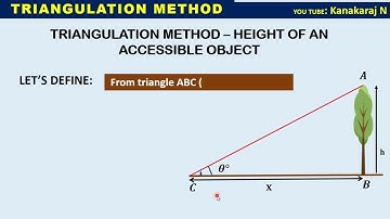 | How to Find Height Using Triangulation | Step-by-Step Tutorial | Kanakaraj N | class 11 | physics