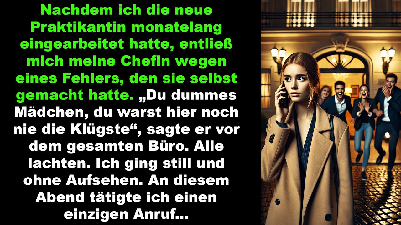 Nach Kündigung wegen Fehler der Praktikantin machte ein Anruf am Abend alles anders.