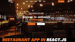 Building a Responsive Restaurant App with React Step by Step