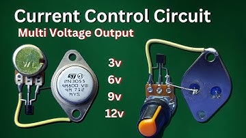 Simple Current Control Circuit Using 2N3055 Transistor | New Adjustable Voltage Regulator