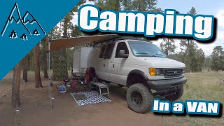Van Camping off grid in the Mountains of Colorado