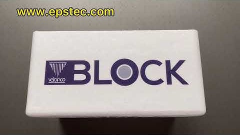 Customized printed EPS foam box for Argentina BLOCK