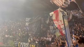 Curva Nord Inter (presenza Ultras Lazio) in transferta contro Frosinone [10/05/2024] , Serie A